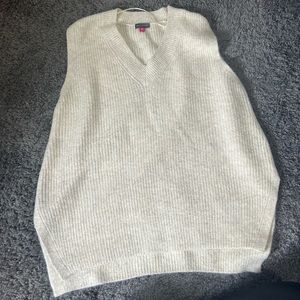 Vince Camuto Sweater Vest White and Grey Size XL